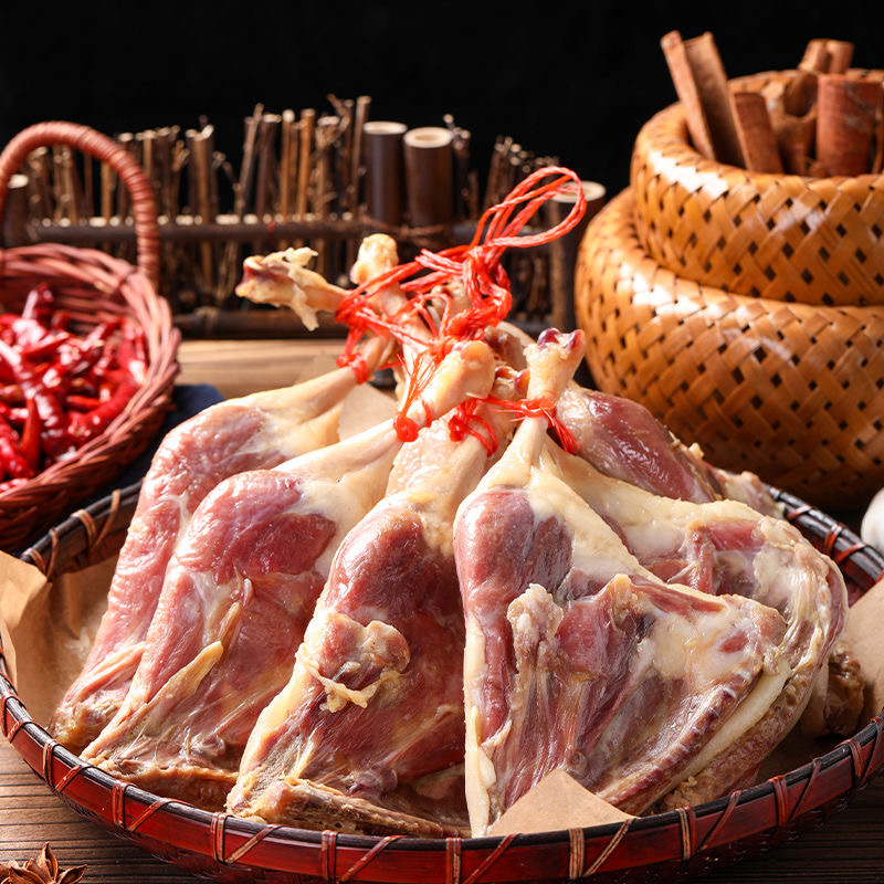 【腊鸭腿】农家风干腊鸭腿手工腌制日晒腊味