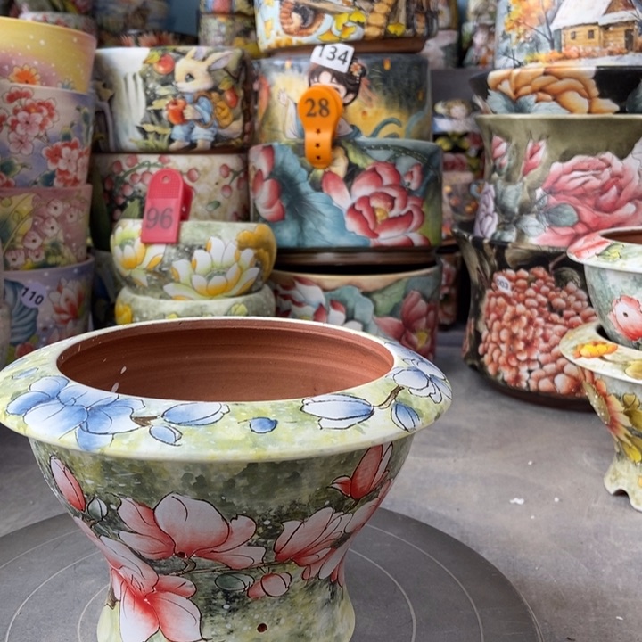 红陶景德镇艺术手绘作品