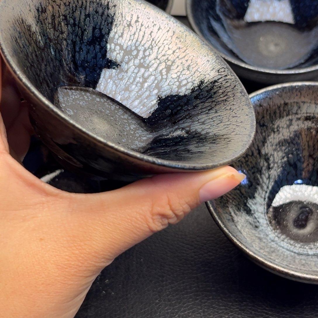 蛋***记手柄款水晶玻璃茶盏11111111111111