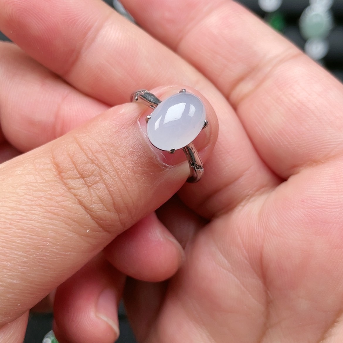 【闪购商品】翡翠银S925镶嵌耳饰Oooooooo