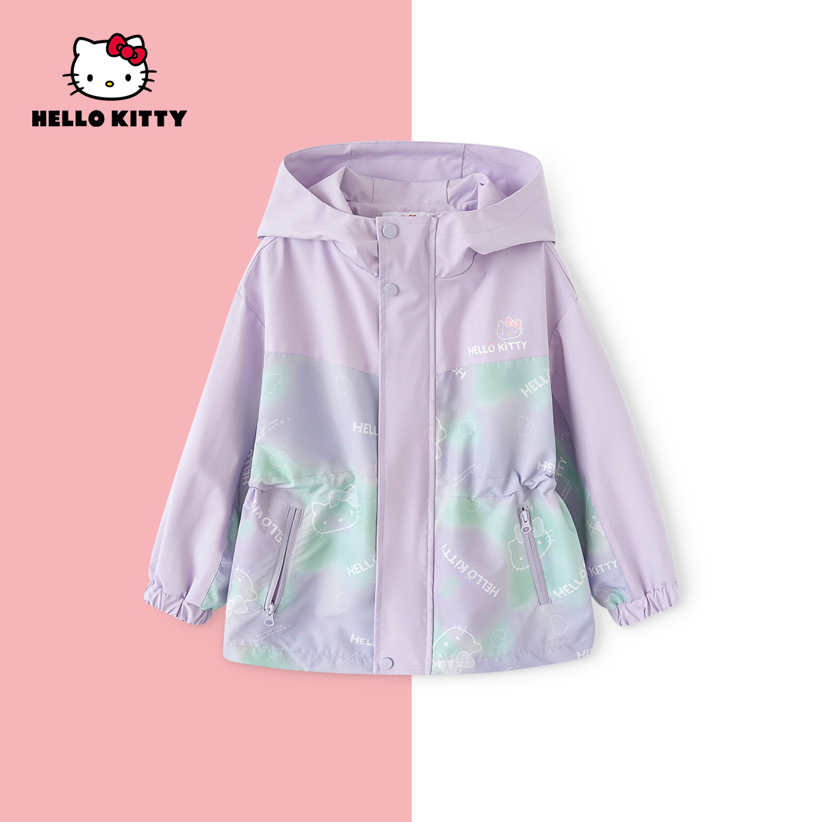 HelloKitty秋季新款女童装时尚卡通外套中大童上衣AC5328MK449 AD
