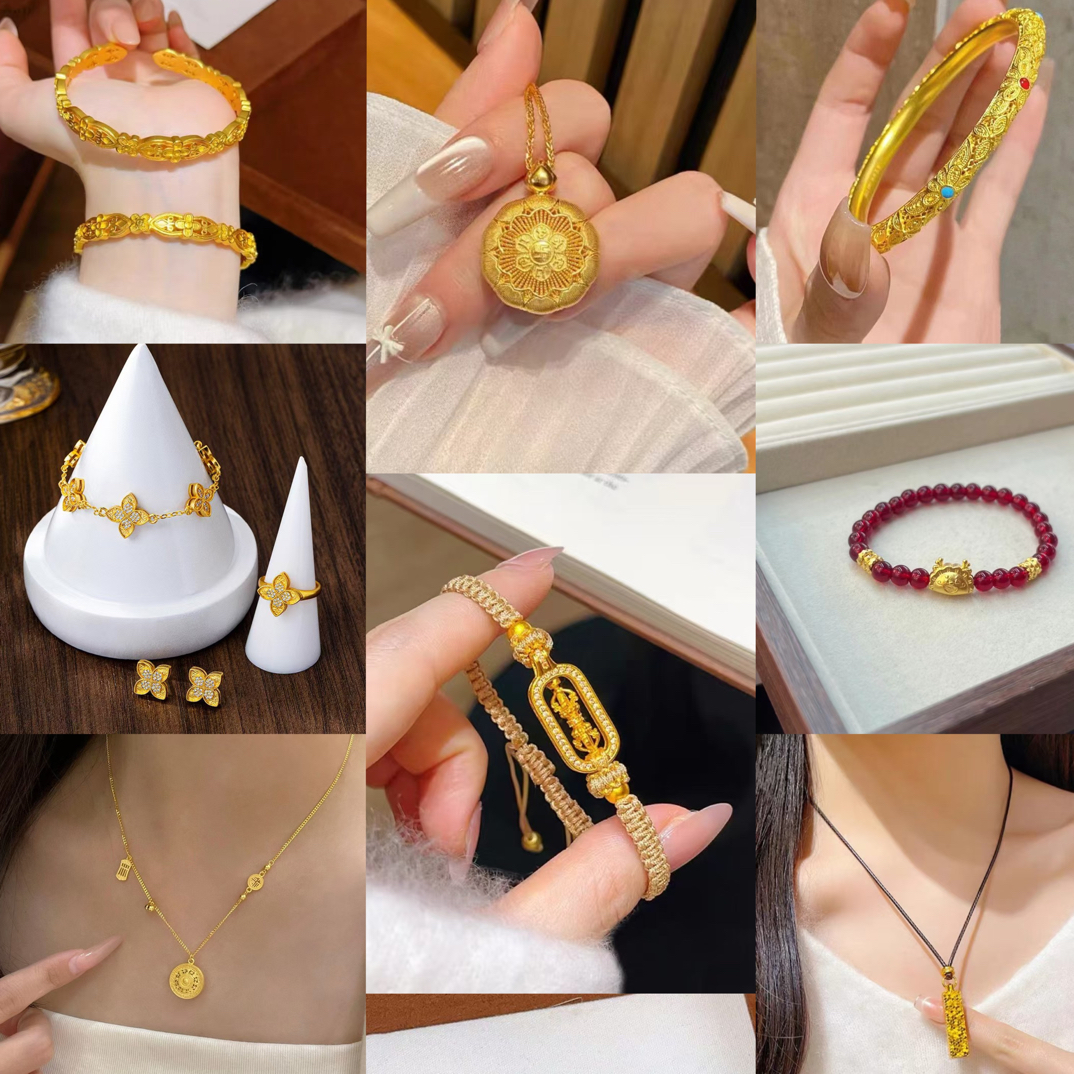 铜合金手镯 项链手链手镯 主播念到名字再去拍链接