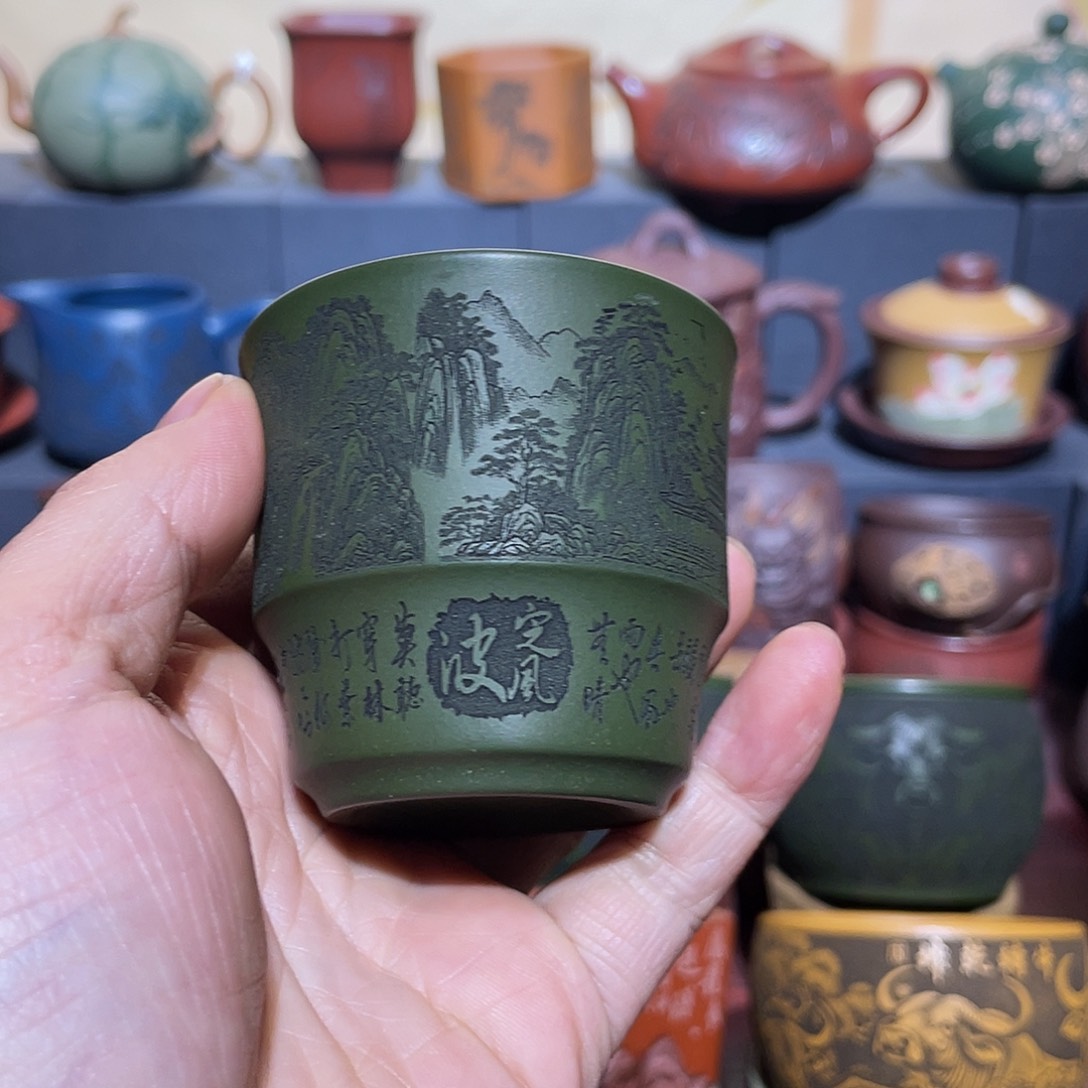 原矿紫砂手工主人杯