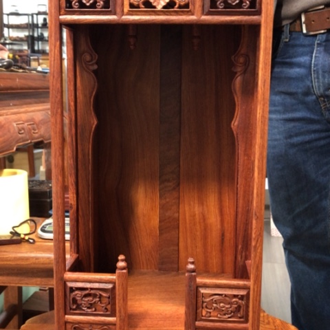 大果紫檀（缅甸花梨）佛龛