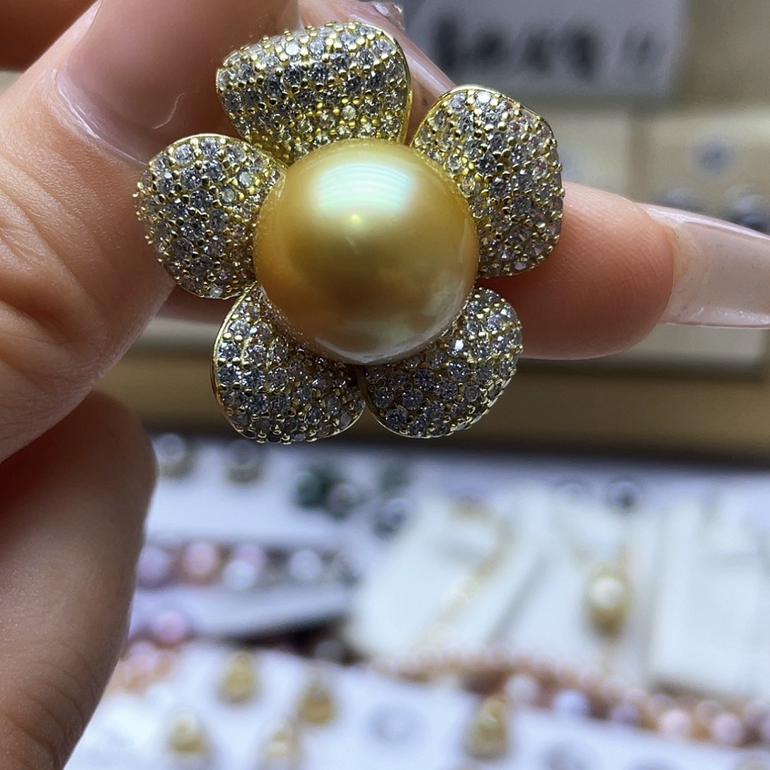 海水珍珠颈饰银S925镶嵌