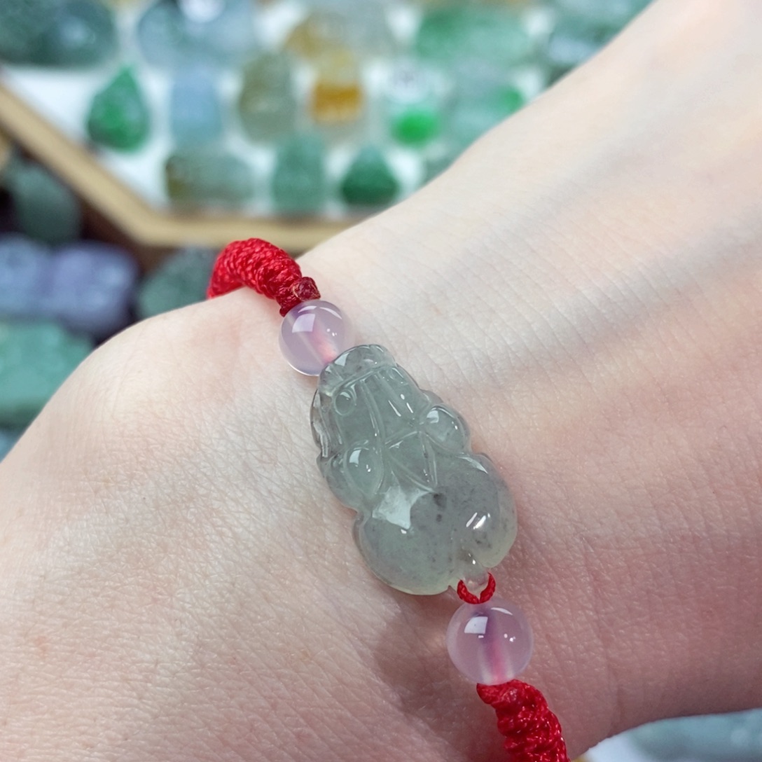 翡翠未镶嵌颈饰天然