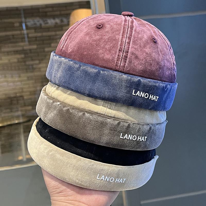 做旧复古地主帽子男2025春夏新款休闲百搭大头围瓜皮帽女日系雅痞