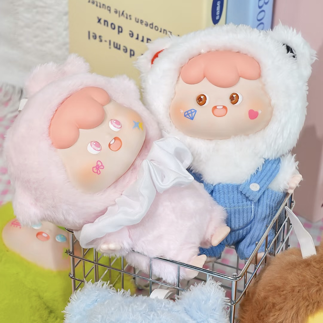 【拆盒】奇幻崽崽毛绒盲盒可爱陪伴娃娃背包挂件潮玩