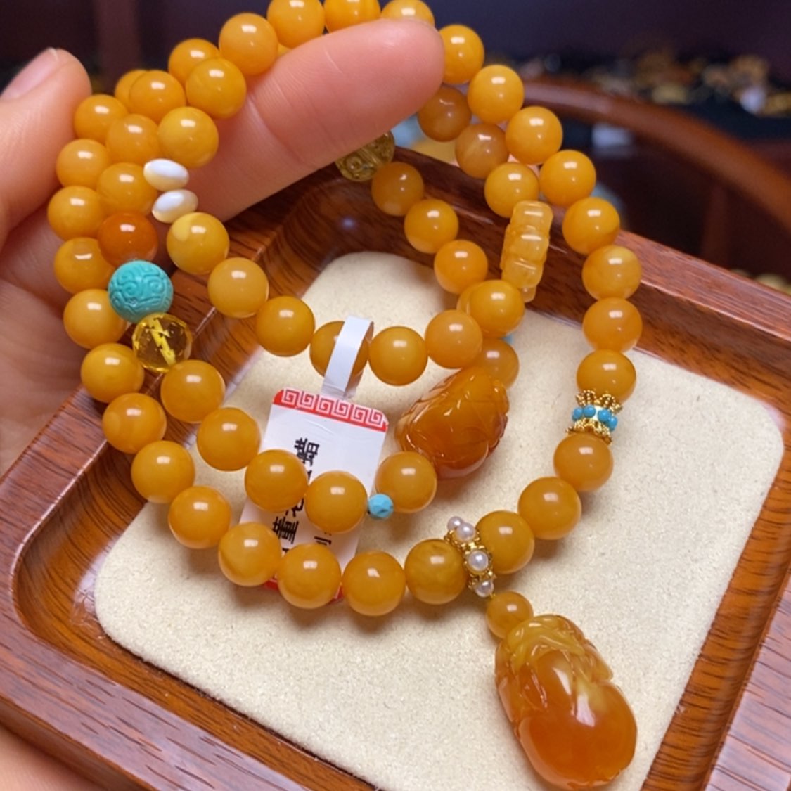 【闪购商品】蜜蜡手链未镶嵌手串