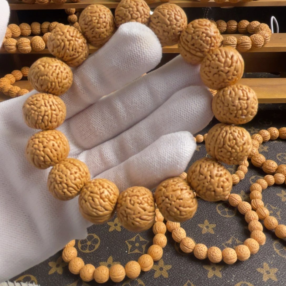 桃核手串龙鳞苹果精品