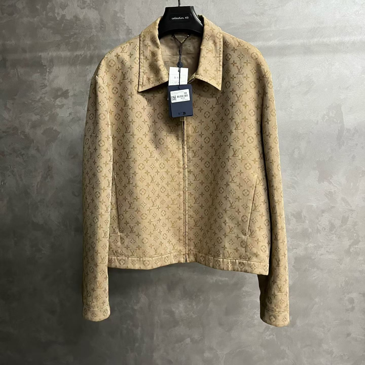 未使用 LouisVuitton/路易威登 25粉色拉链贴花拉链束腰外套/58