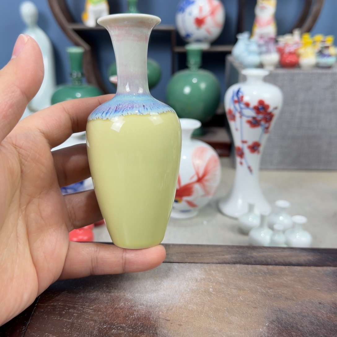 陶瓷手工小花器摆件