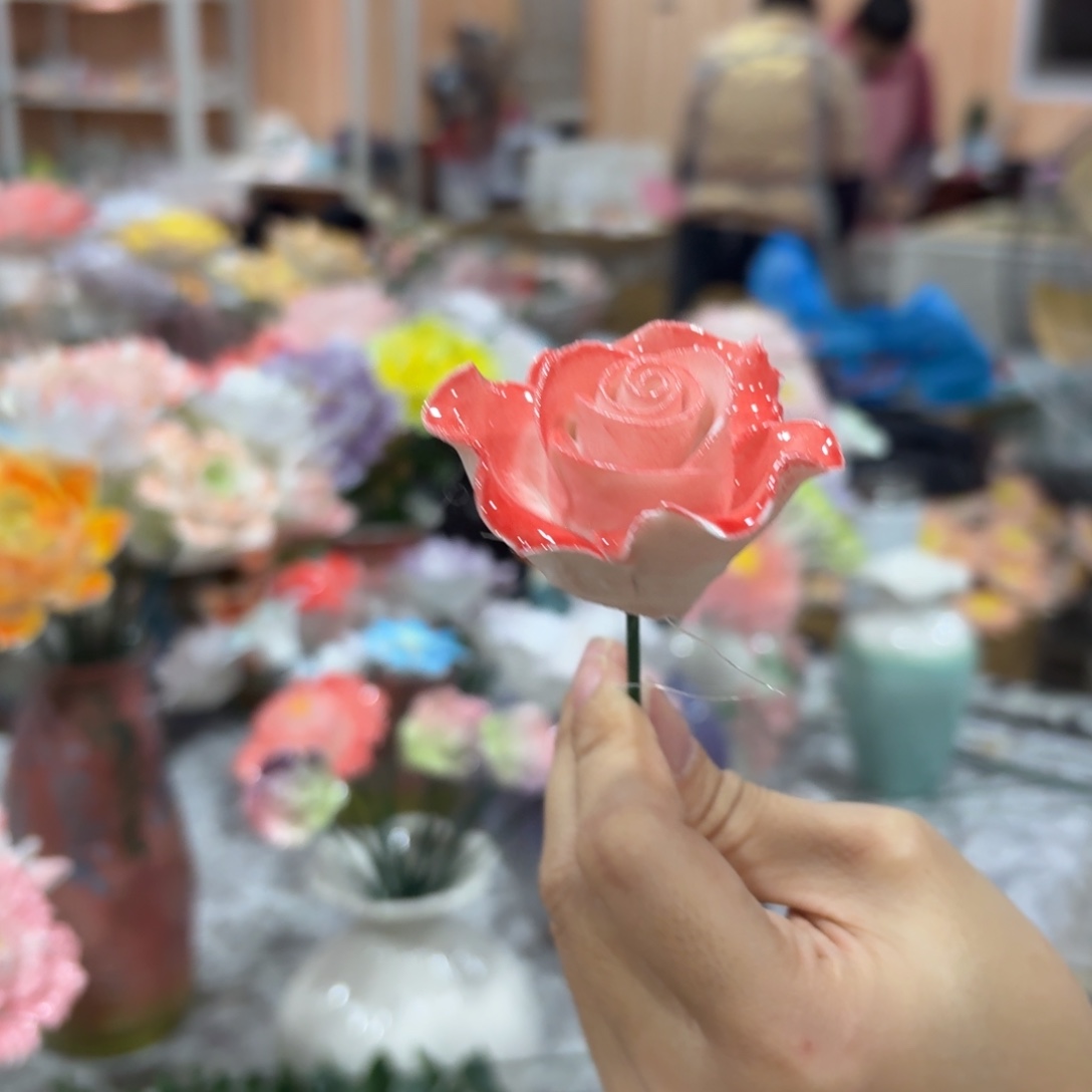 陶瓷花，20元发货，退款拉黑瑕疵