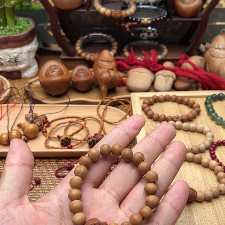 木质非金属老桃木小鱼款