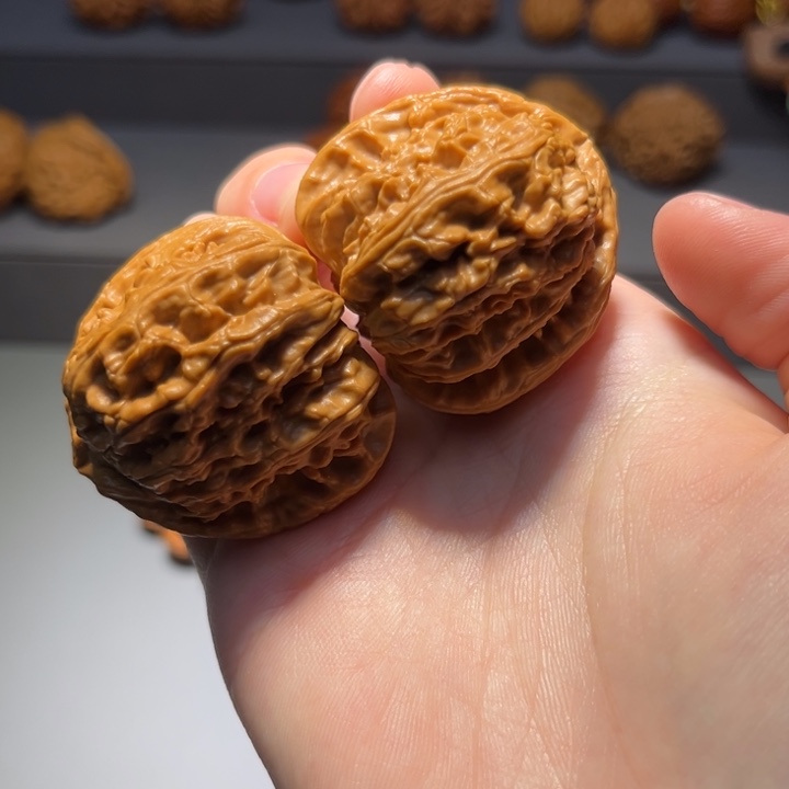 文玩核桃把件白狮子317