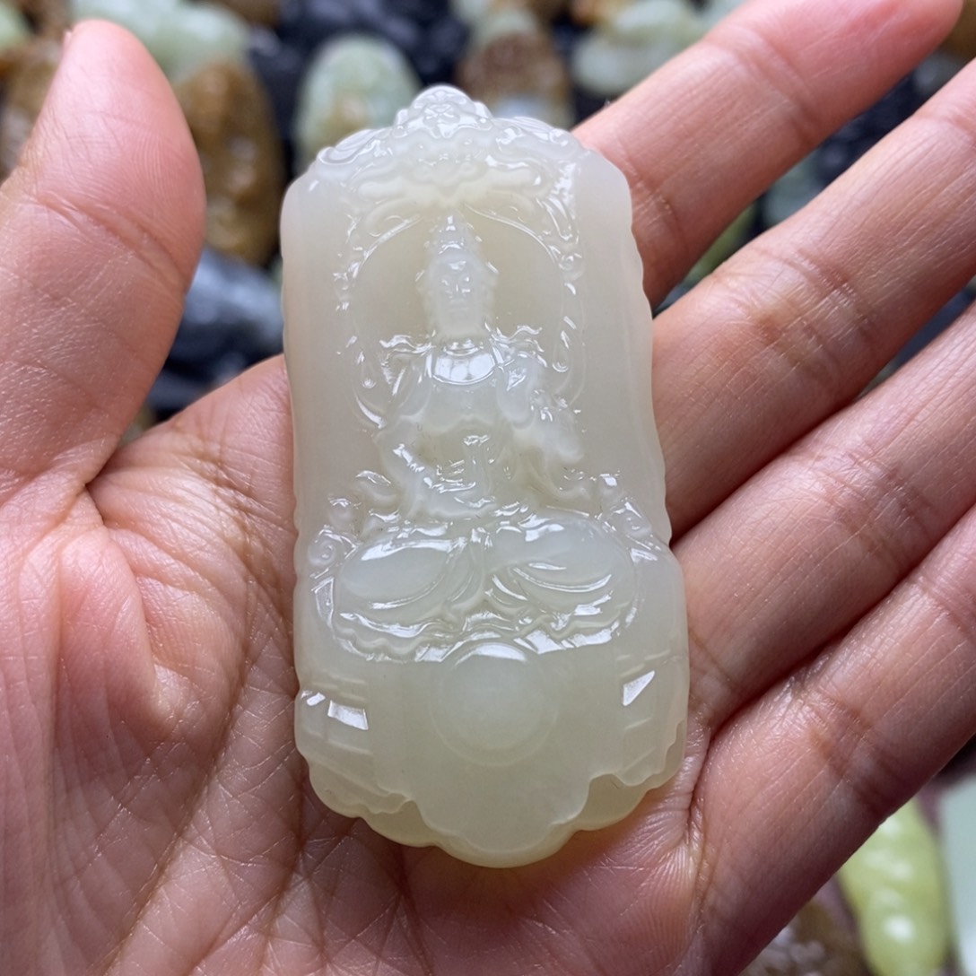 吊坠(不含链)未镶嵌和田玉（糖玉）啾*～