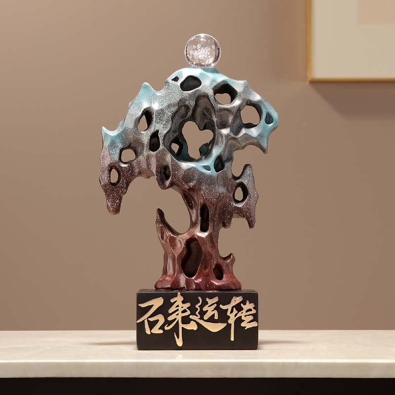 时来运转流沙画创意桌面摆件办公室客厅酒柜书房装饰乔迁开业礼品