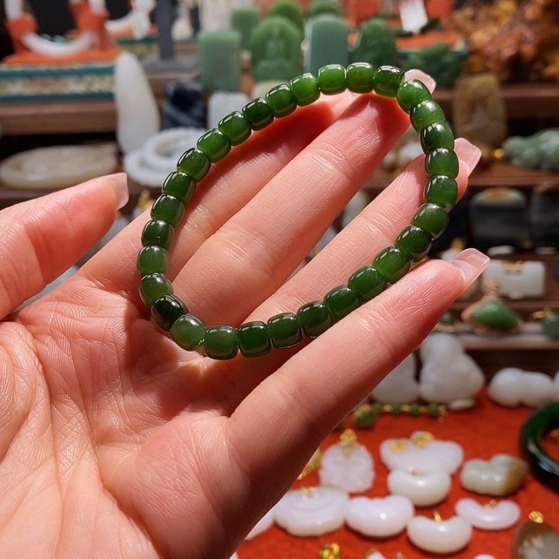 和田玉手串未镶嵌