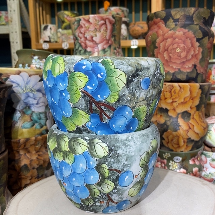 红陶景德镇艺术手绘作品