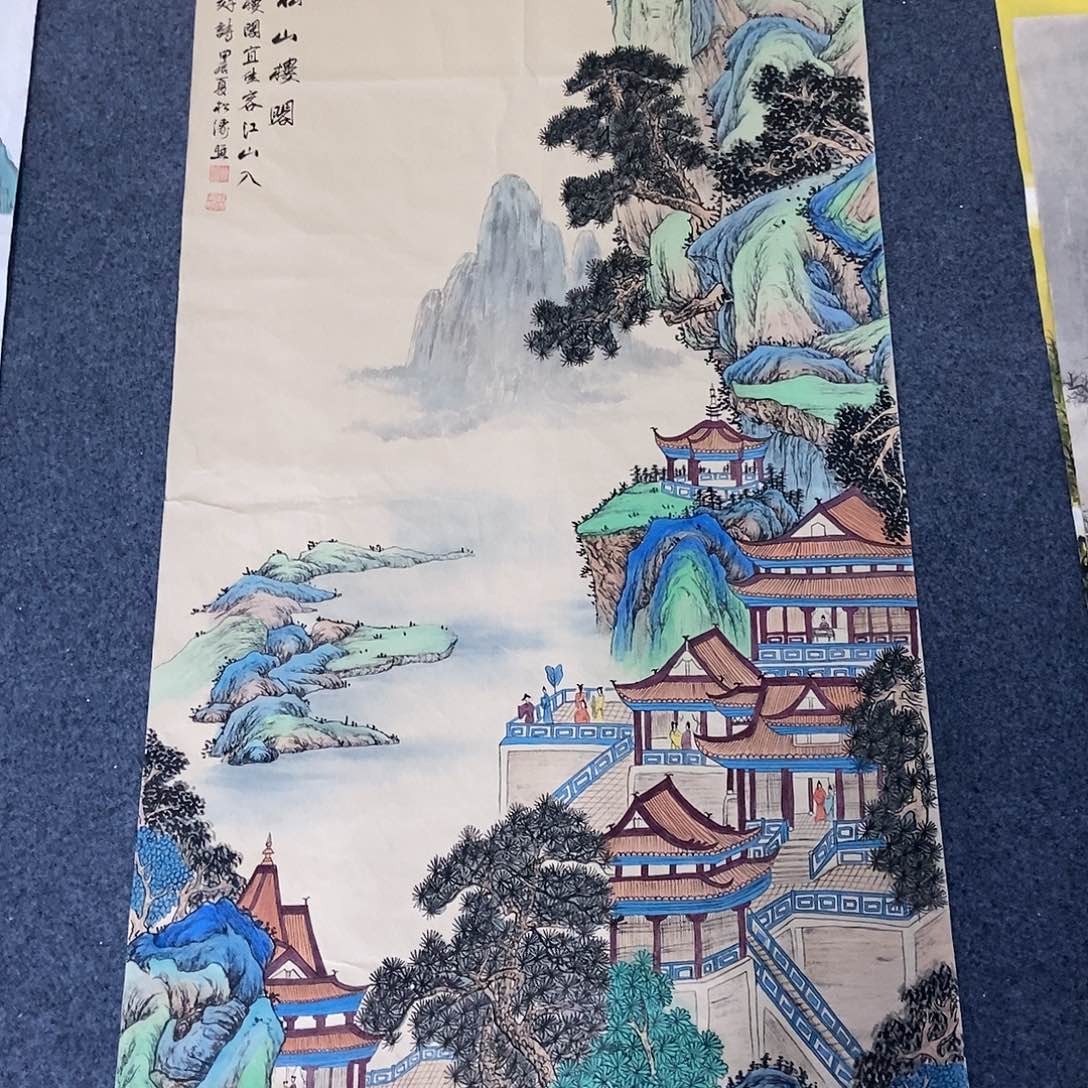 国画四尺界画一副