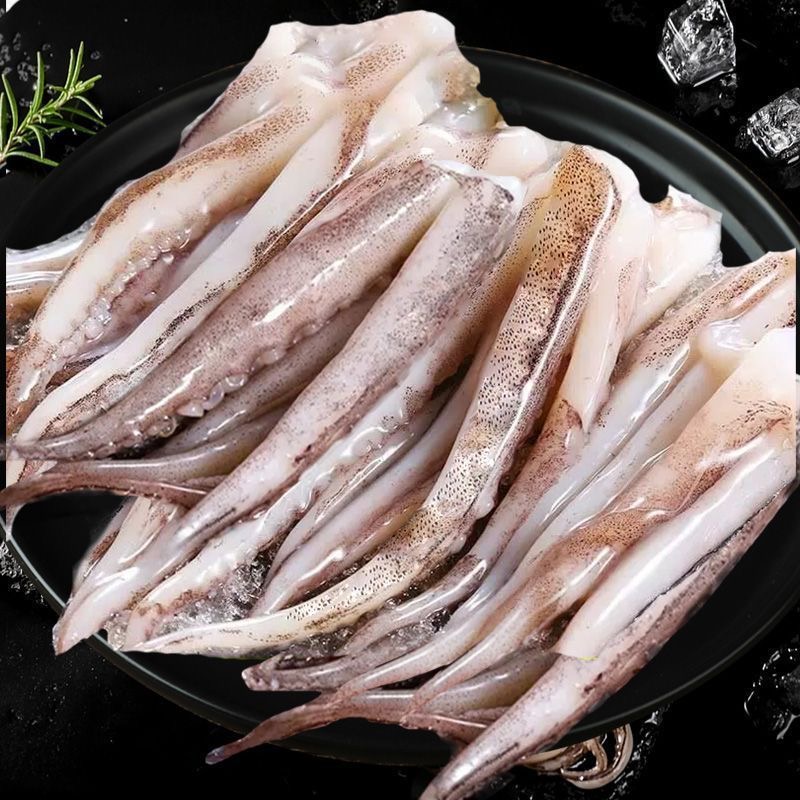 【顺丰发货】新鲜鲜冻脆口鱿鱼须美味二本足 烧烤辣炒 500g/包 *4包