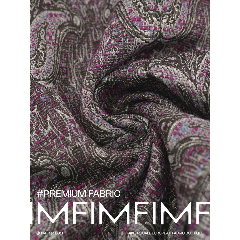 1111每米立省115.5元3折时装交织提花面料夹克衫外套布宽150厘米