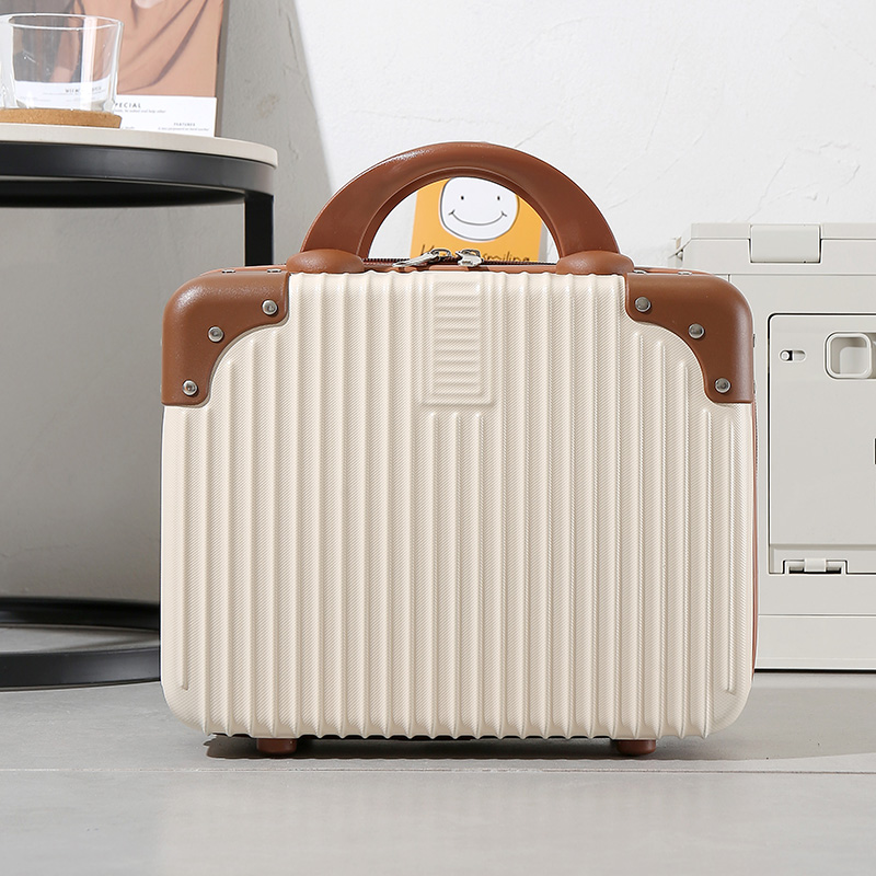 【新疆包邮】14寸手提箱便携化妆箱收纳箱小型行李箱外包角款行李箱