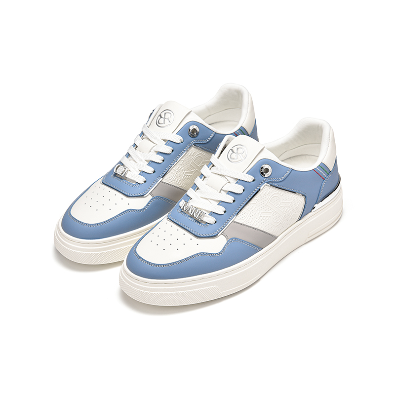 RARE威雅男鞋25新款鞋面压花和冲孔的组合工艺设计休闲鞋