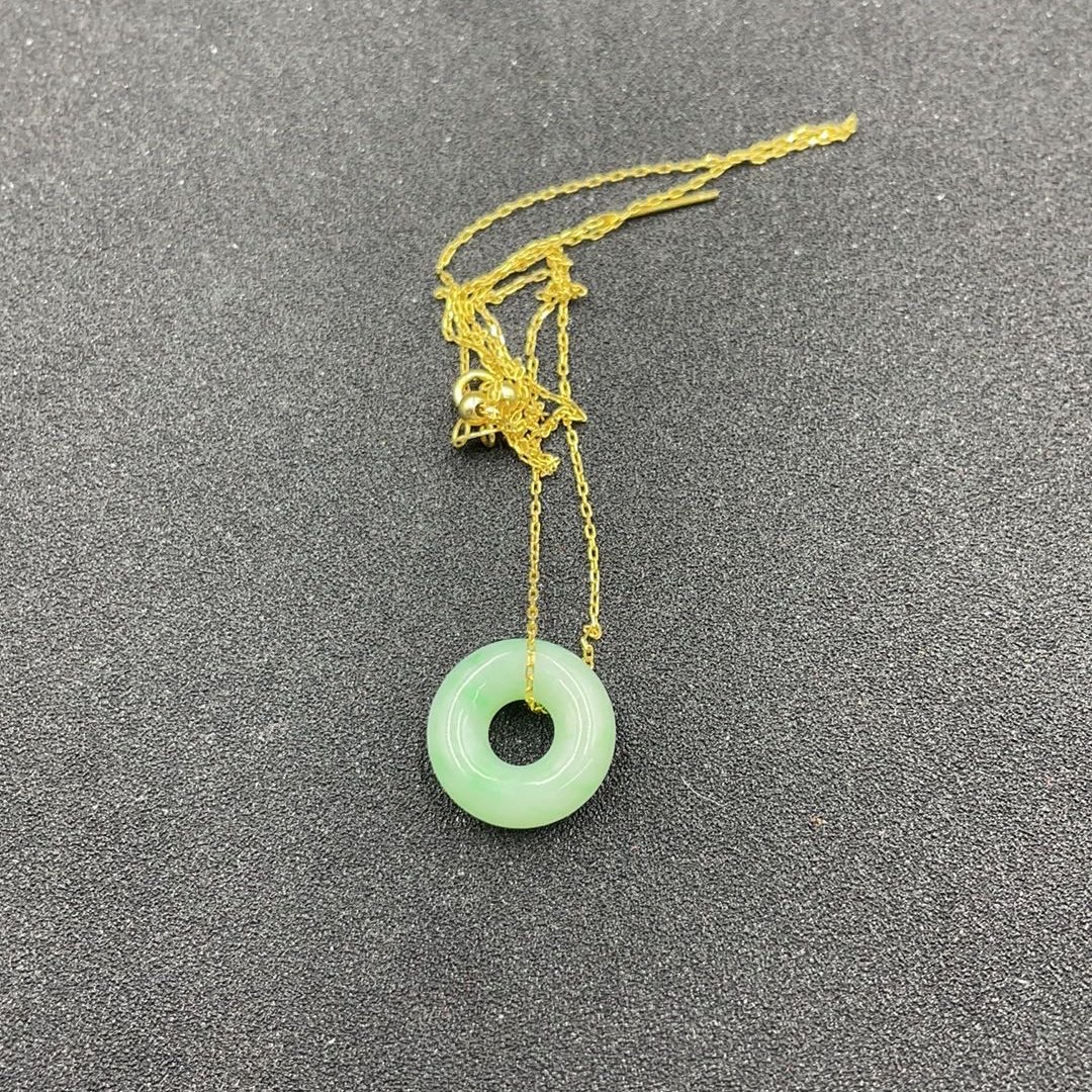 BY0226FHLZ标028 翡翠平安扣吊坠