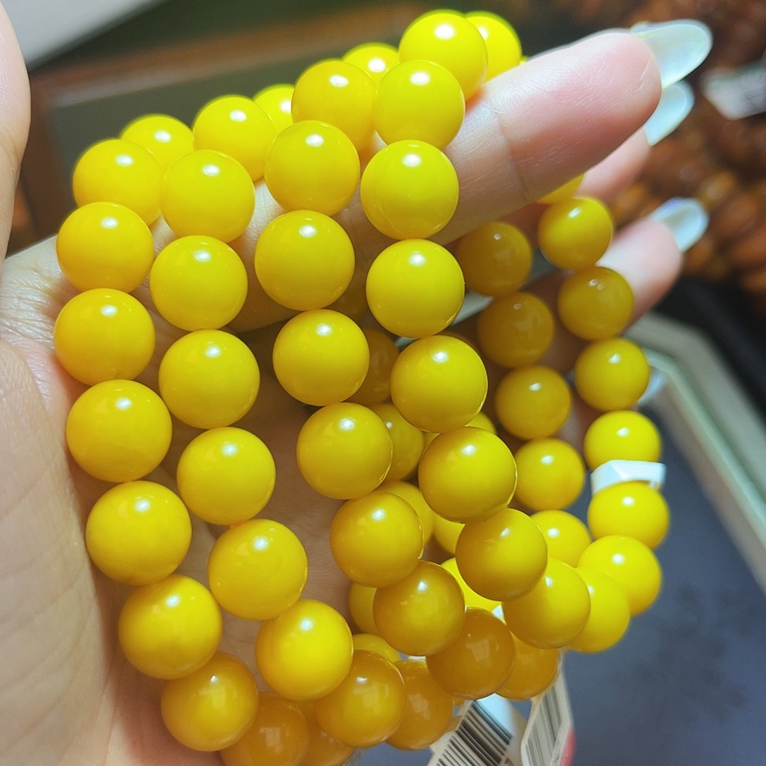 未镶嵌琥珀手链10m多样性发其一