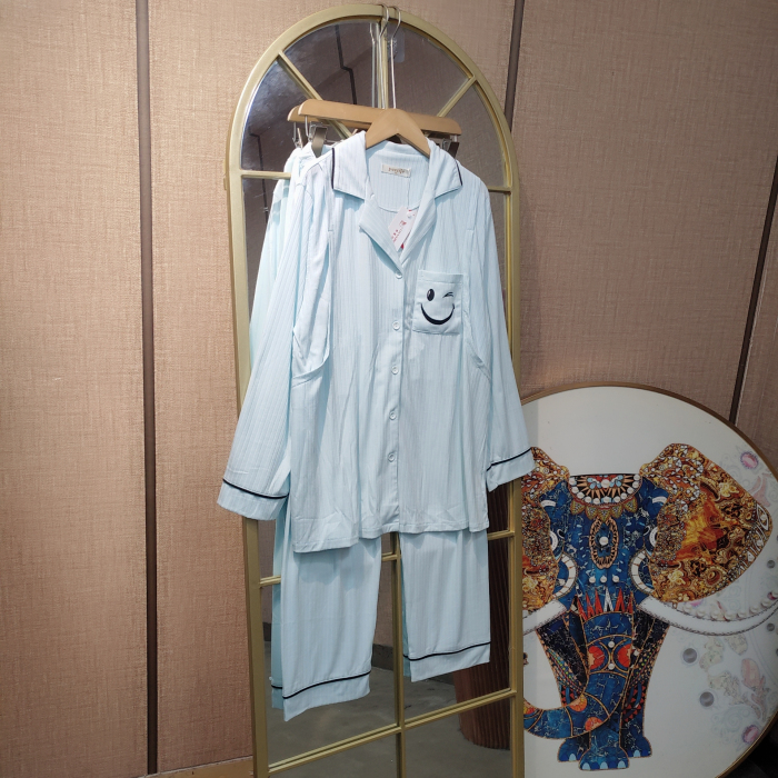 XX056孕妇蓝色月子服套装XL110-140 XXL150