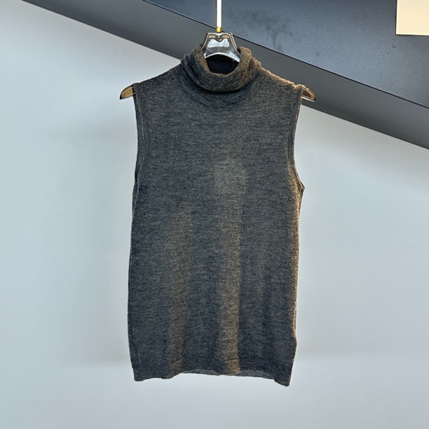 ALYSI A4009高领砍袖上衣