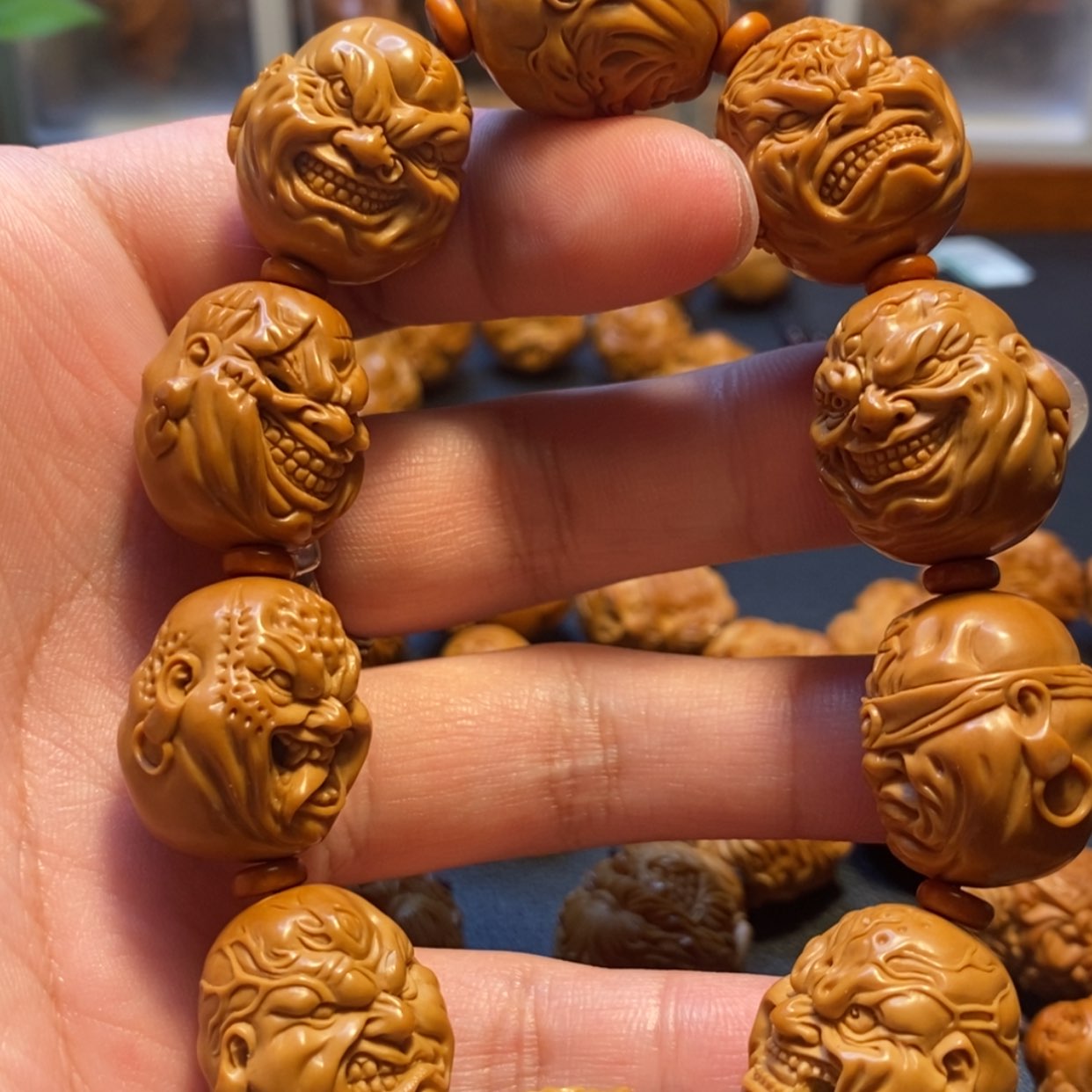 【闪购商品】橄榄核手串/手链苏工精品水晶核新款恶僧