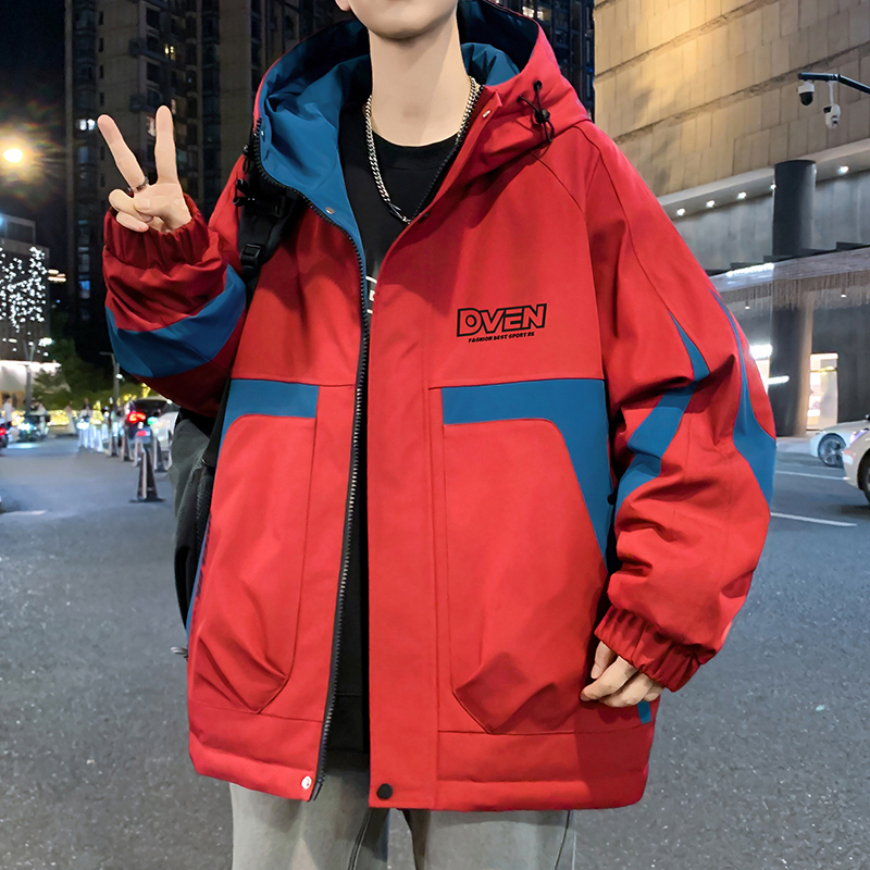 2025春季新款潮流潮牌休闲宽松连帽男生帅气外套工装ins男士夹克