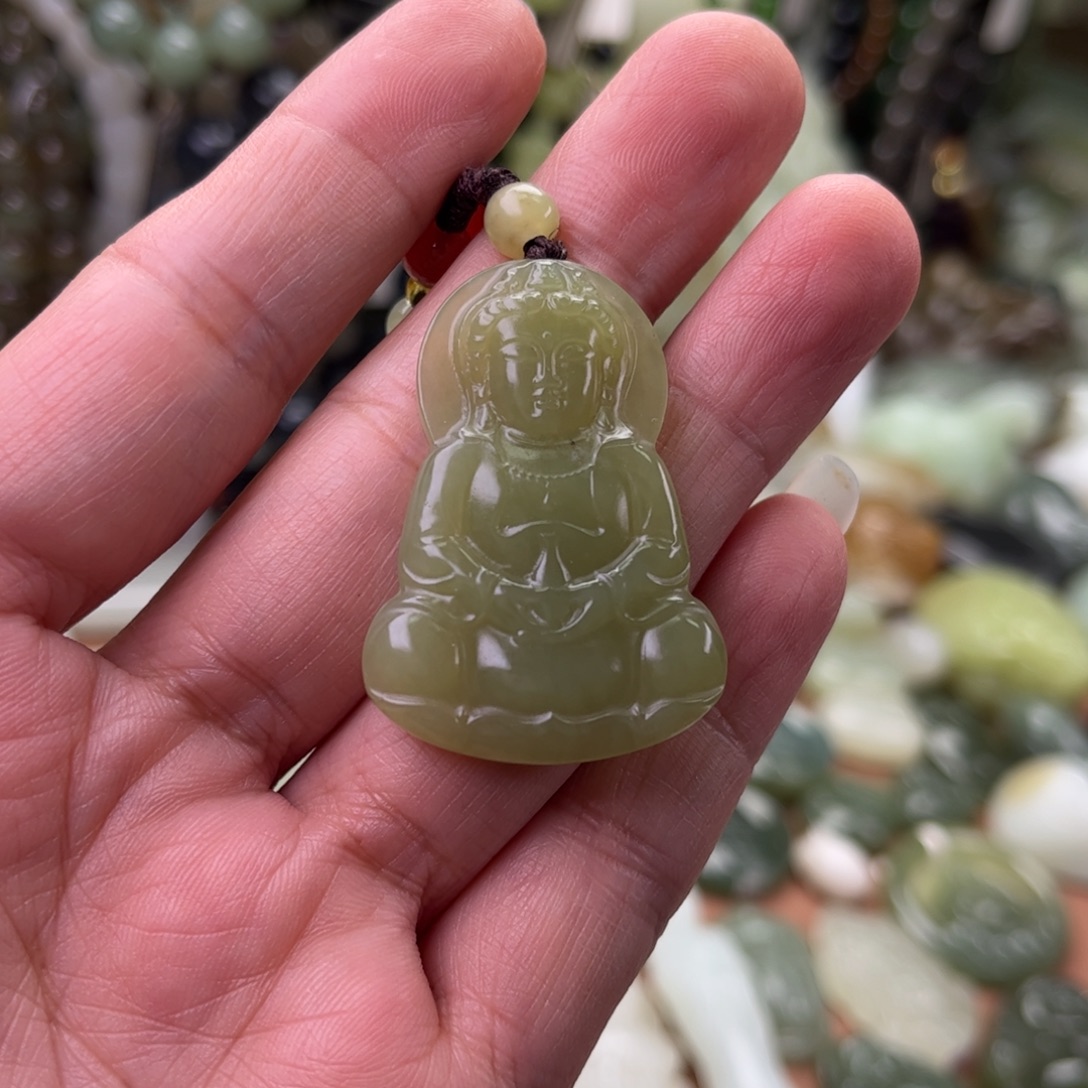 和田玉未镶嵌吊坠(不含链)