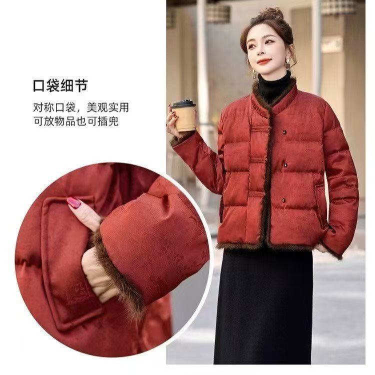 最新拼接合格品单排扣短款长袖立领显瘦保暖小个子棉衣