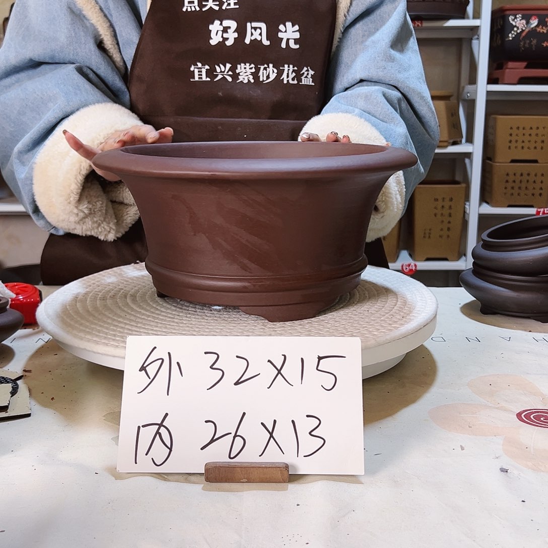 紫砂花盆紫砂花盆