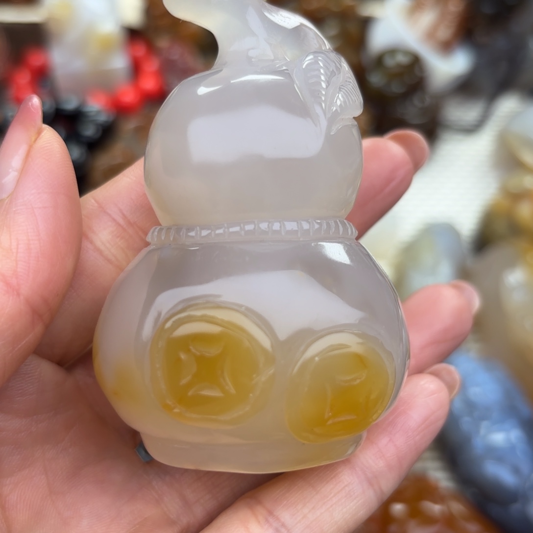 未镶嵌把件玛瑙/玉髓