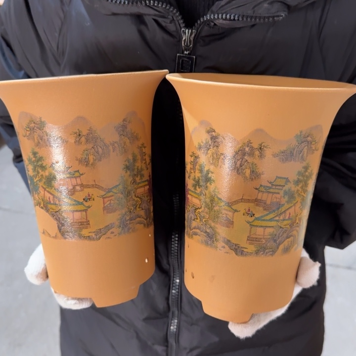 紫砂花盆 包邮包破损