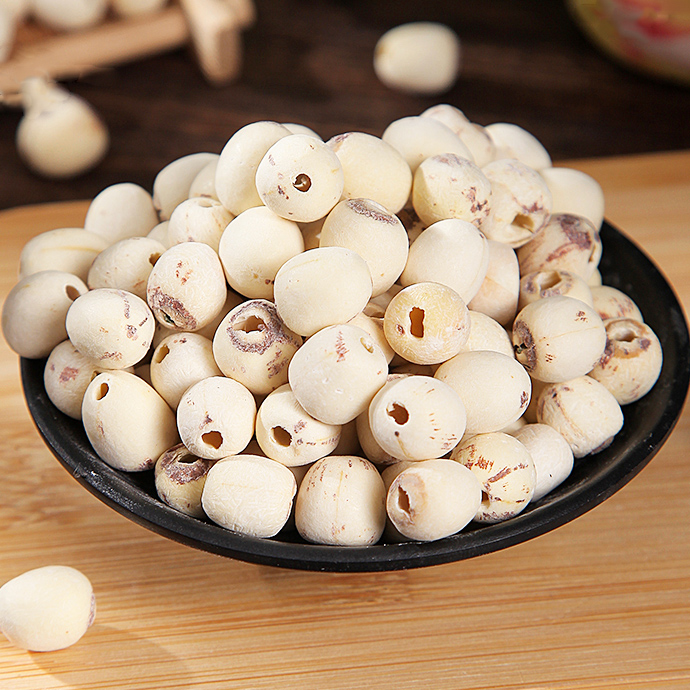  天然去芯白莲子磨皮去通芯250g原色搭配百合