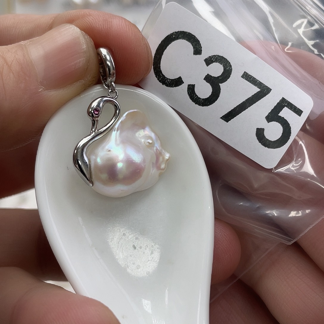 淡水珍珠颈饰银S925镶嵌