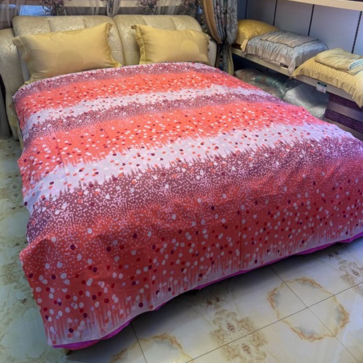 清仓团购尾单全棉印花双人床单 200*230cm斜纹