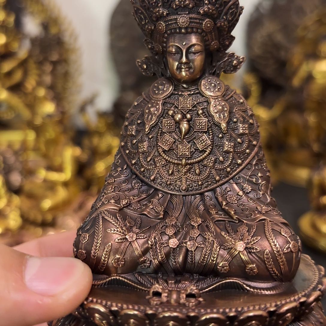 觉沃佛藏佛紫铜摆件