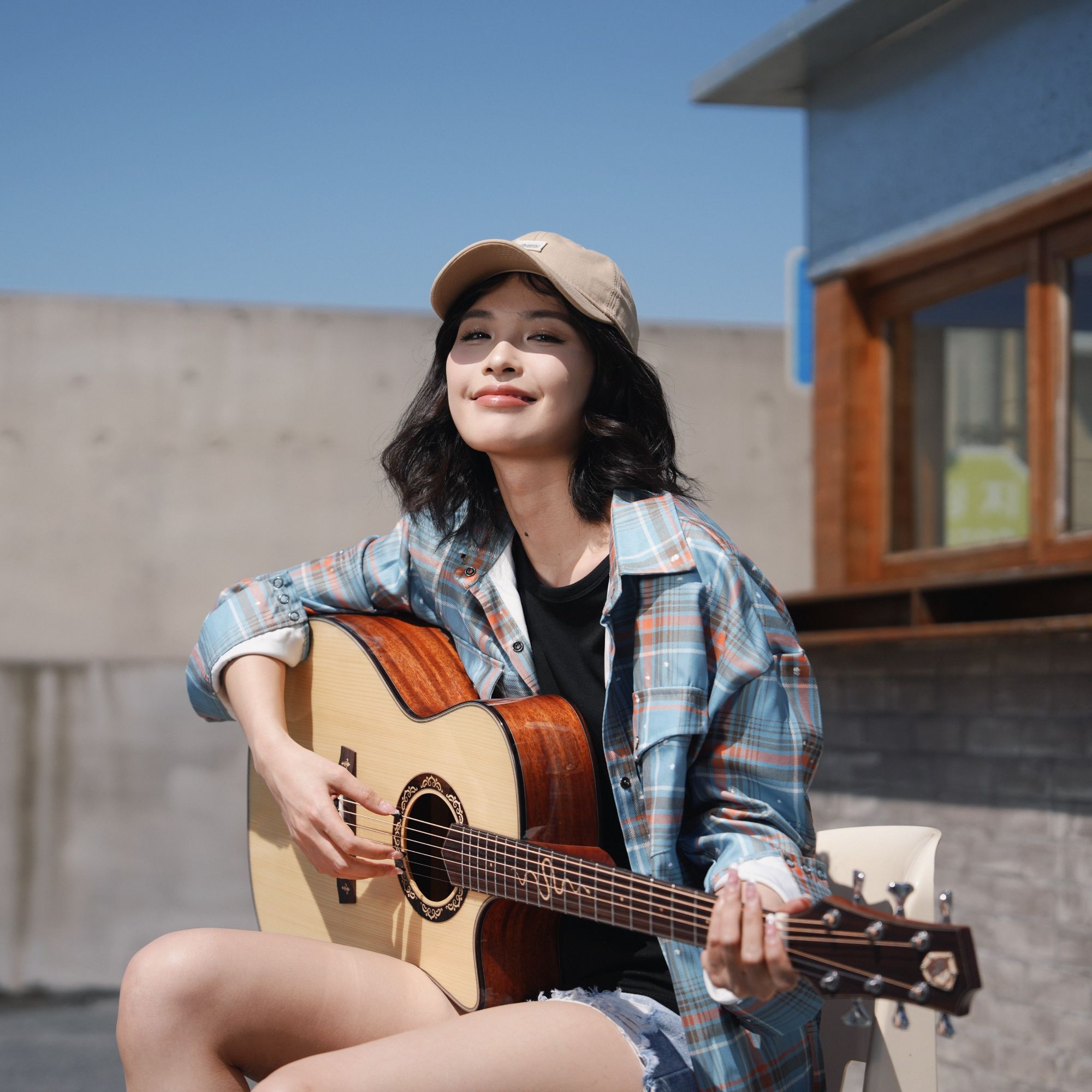 蓝盾灵蛇中世纪单板民谣学生蓝盾官方旗舰新手吉他蓝盾吉他性价比