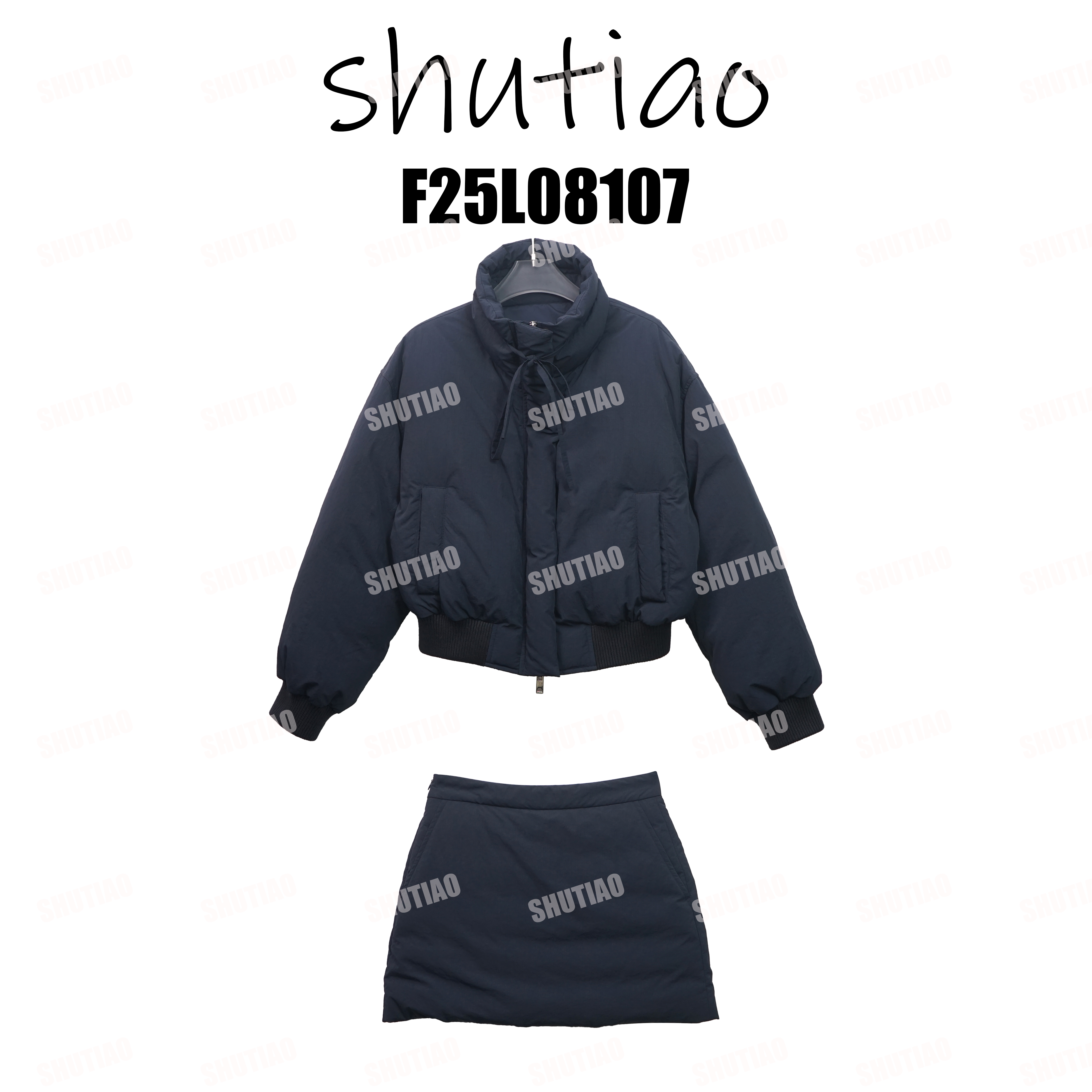 【SHUTIAO】2025冬季：90鹅绒羽绒服套装F25L08107