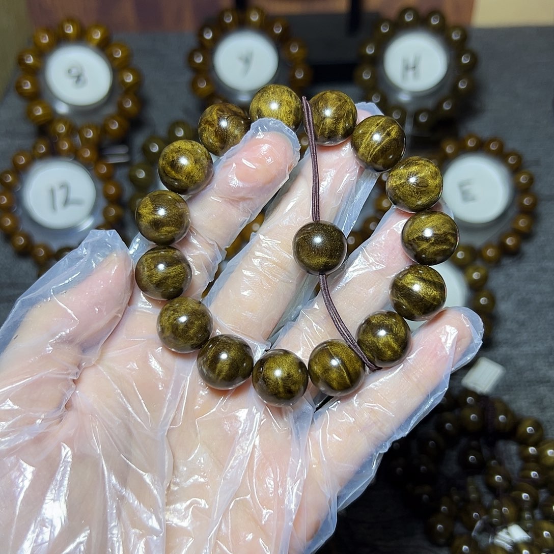阴沉木手串/手链阴沉1.5冰花龙