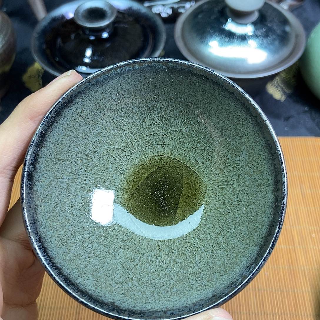 茶盏伊伊建窑建盏茶器385瑕疵