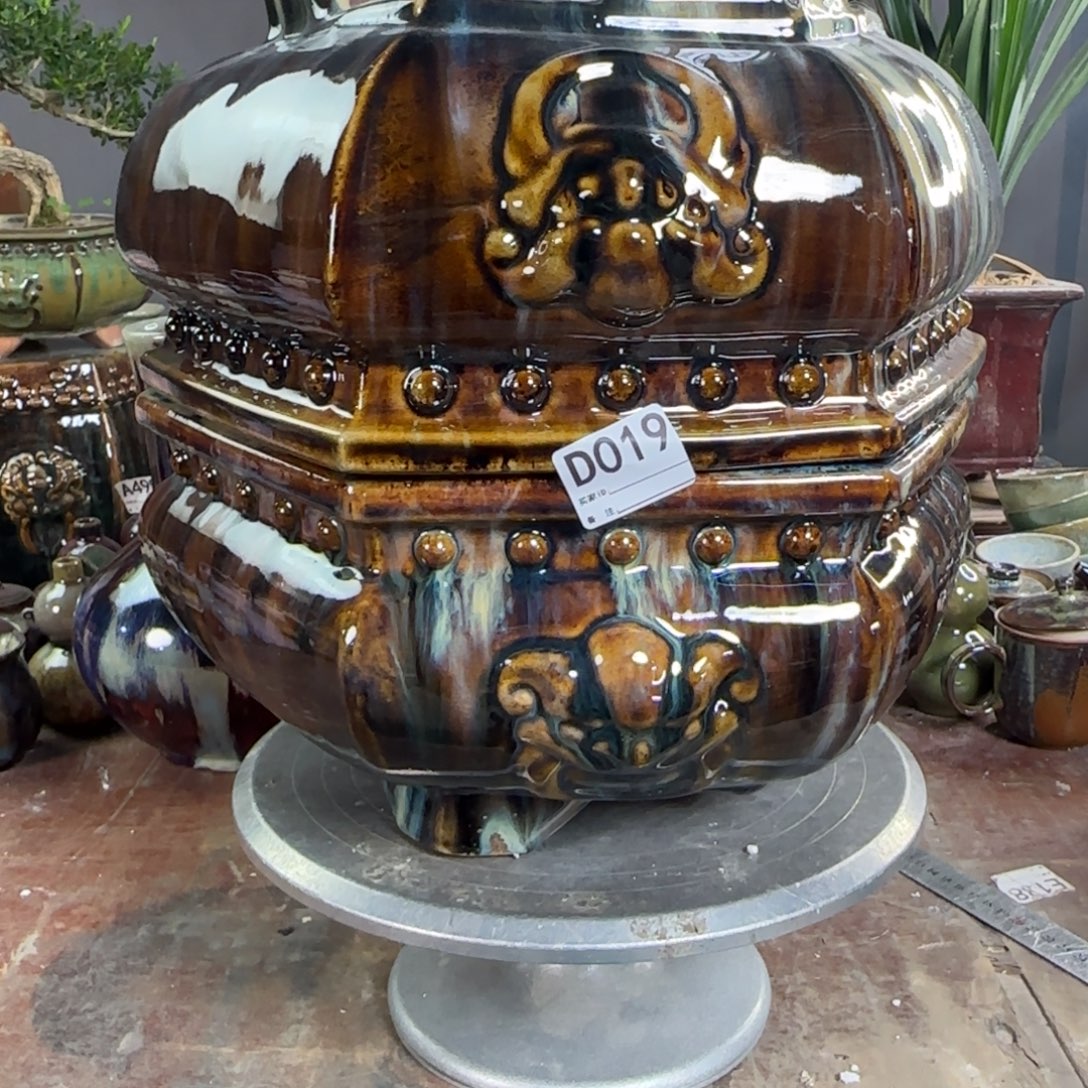 喜***园花盆紫砂019   瑕疵品      