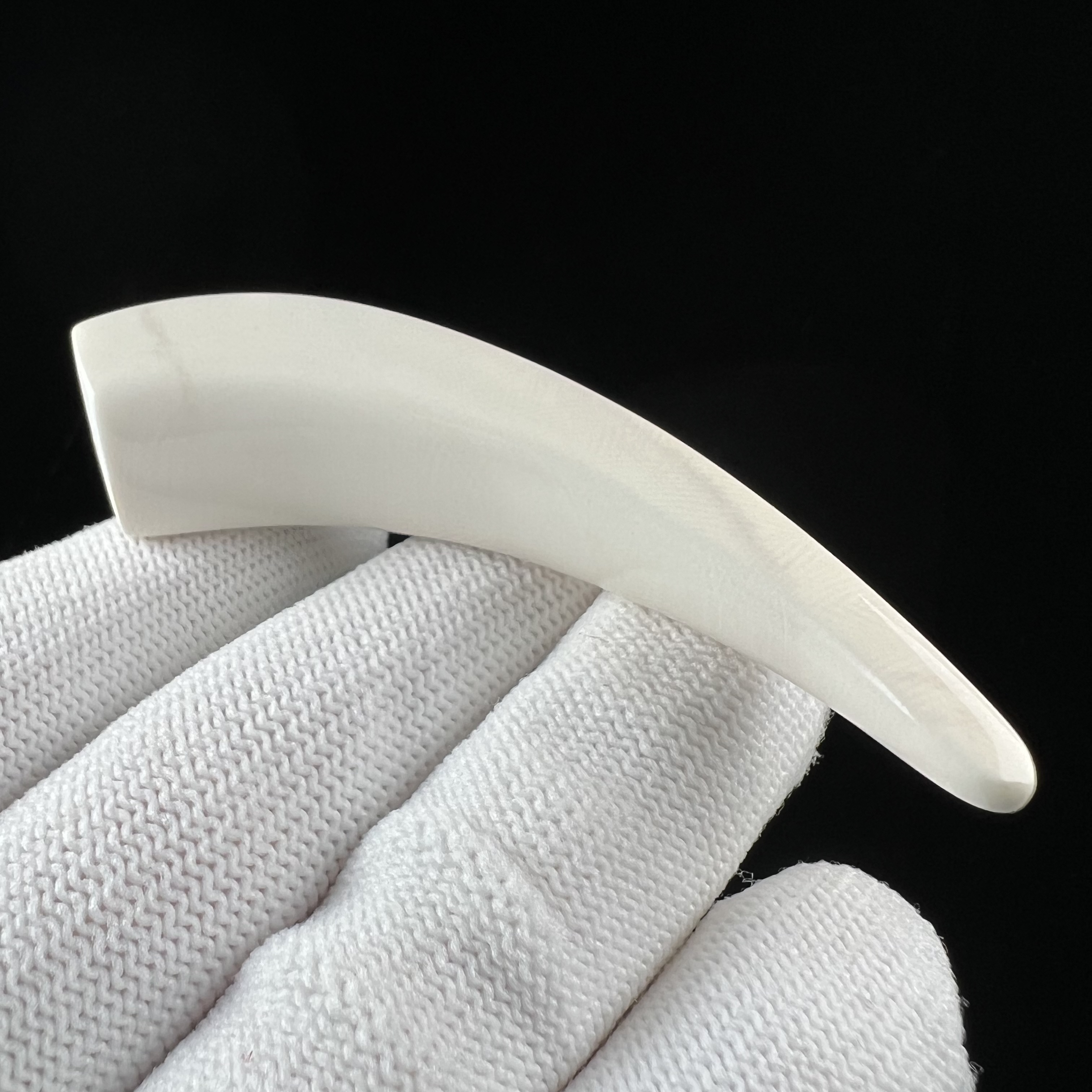 B1255 天然猛犸牙 牙尖 17*70mm支持鉴定 假一罚四