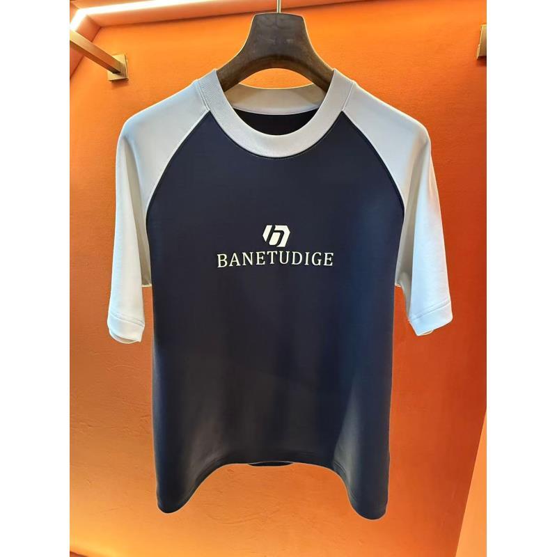 男士小众潮牌秋季新款短袖T桖插肩袖立体裁剪202